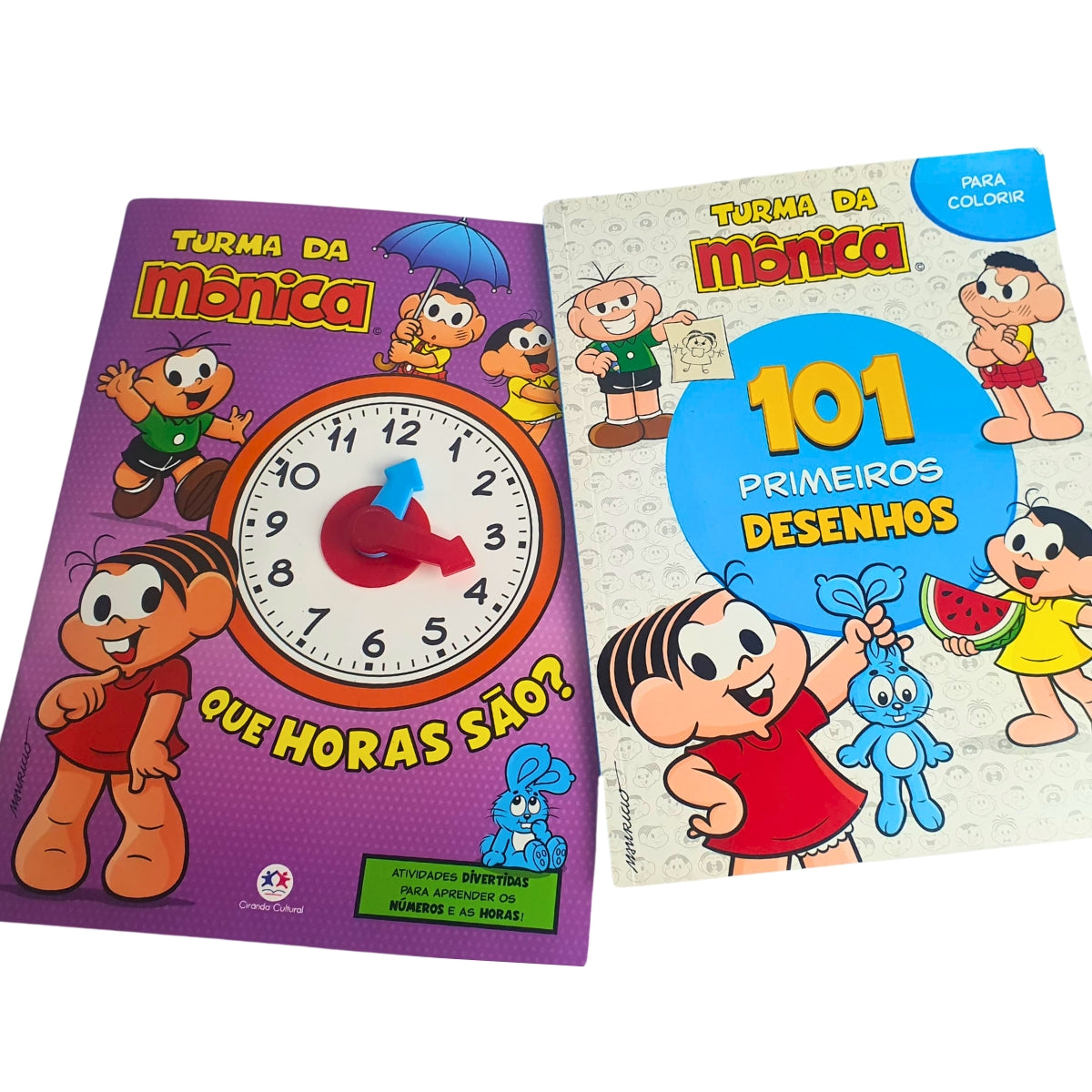 Kit Mesinha Menina + 101 Desenhos Mônica + Que Horas São da Turma da Mônica Kit Mesinha Menina + 101 Desenhos Mônica + Que Horas São da Turma da Mônica